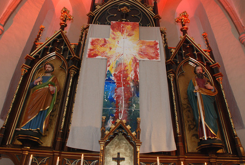 Fastentuch in Gaubitsch / https://medien.markus-goestl.at/ Fastentuch in Gaubitsch